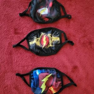 NWT FLASH FACE MASK 3 PACK ADULT UNISEX SIZE ONE SIZE FITS ALL